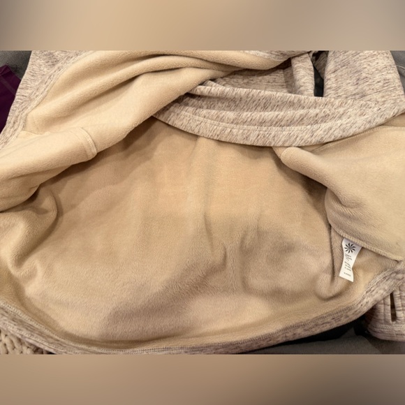 Athleta Asymmetrical Zip Fleece Pullover Jacket Small - Picture 8 of 10
